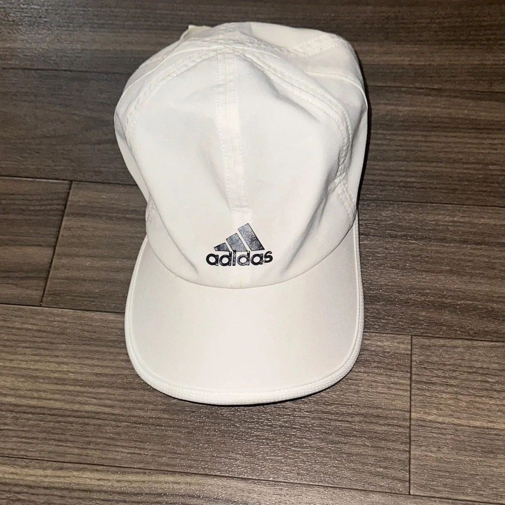adidas White Logo Performance Cap
